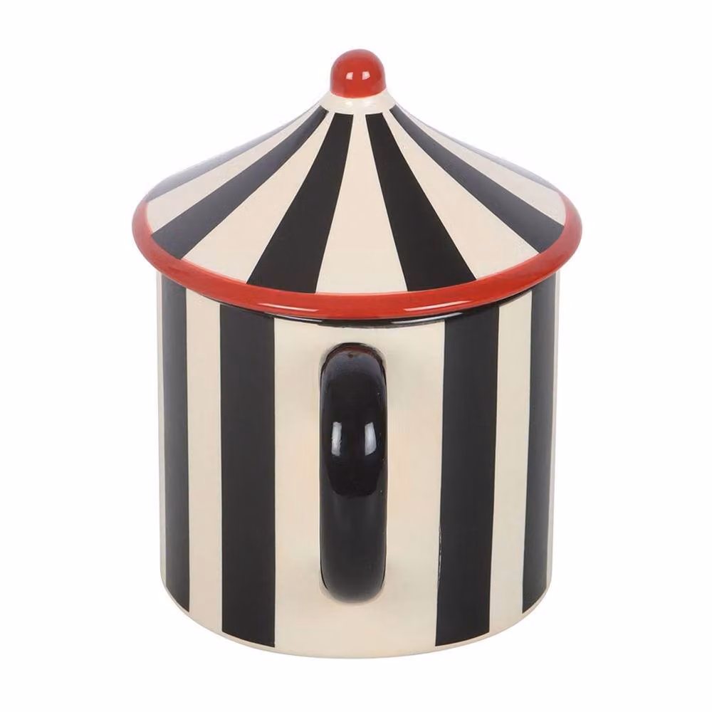 Something Different Circus Tent Ceramic Mug, Black and Multicolour, 370ml – 2