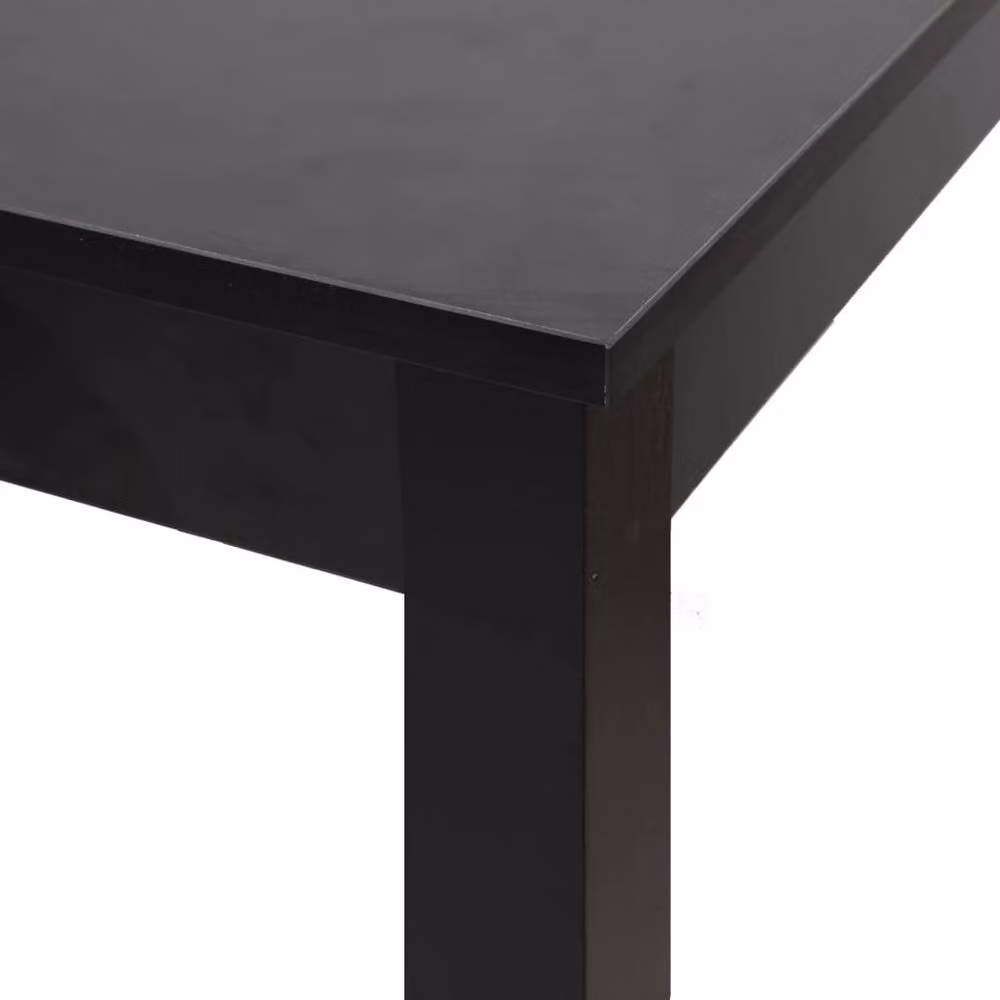 Berkfield Home Chic Modern Black MDF Bar Table, W/D/H: 55 x 55 x 107 cm – 3