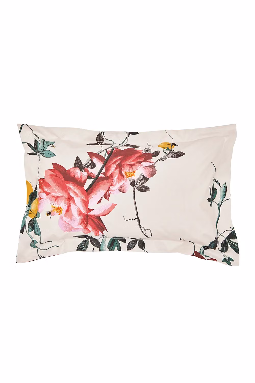 Ted Baker Floral Cotton Percale Duvet Cover and Pillowcase Set in Multicolour, W: 180 cm, D: 200 cm – 2