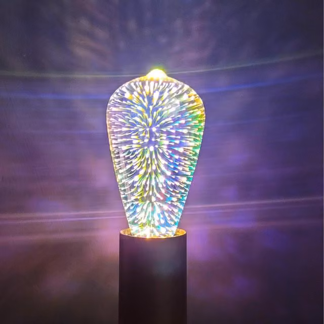 Lighting Legends LED 3D Printed Firework Bulb Decorative Multi-Colour Lamp
