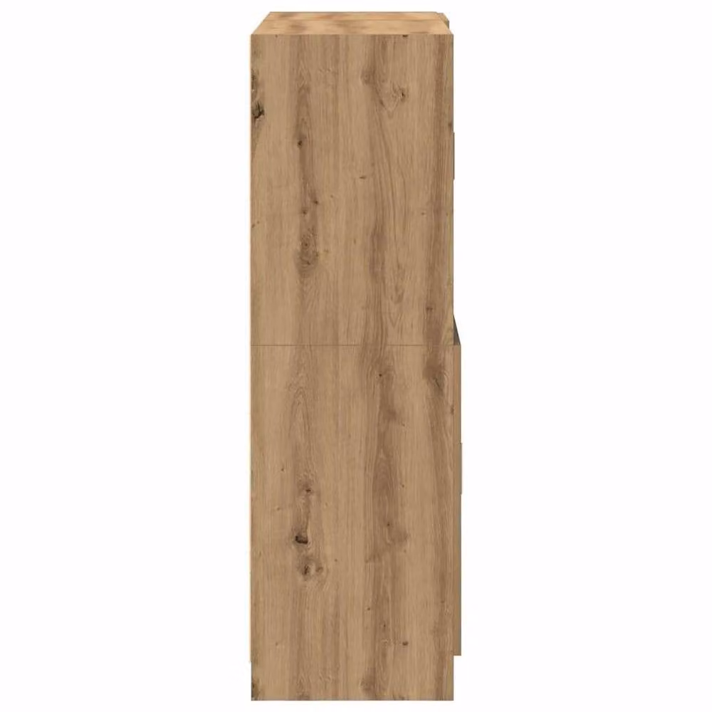Berkfield Home 2 Piece Modern Kitchen Cabinet Set in Artisan Oak Brown, W/D/H: 95.0 x 41.5 x 131.5 cm – 3