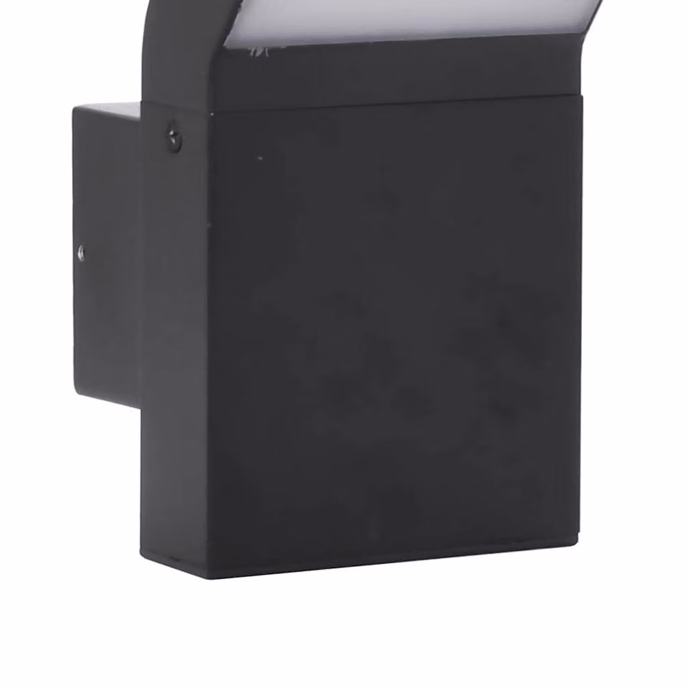Berkfield Home Outdoor LED Wall Light in Black Die-cast Aluminium – 2