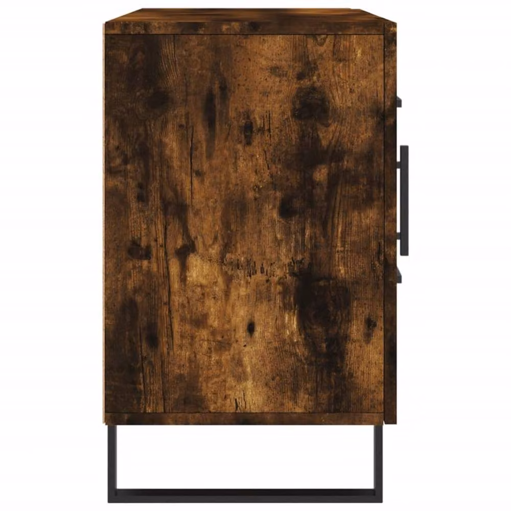 Berkfield Home Smoked Oak Sideboard in Brown, W/D/H: 100 x 36 x 60 cm – 4