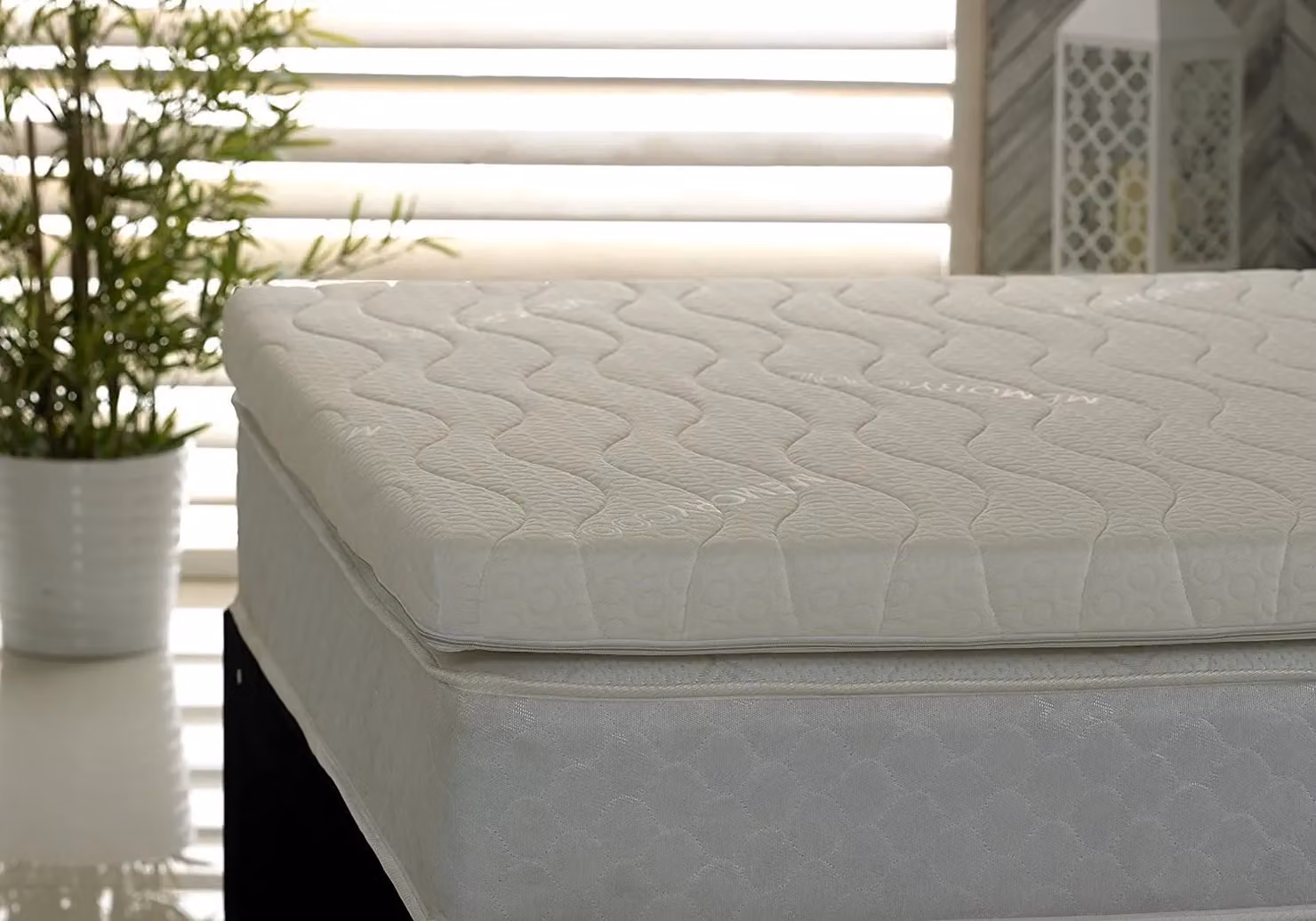 Rest Relax FOAMEX Recon Antibacterial Comfort Foam Mattress Topper, White, W: 140 cm, D: 200 cm, H: 3 cm – 2