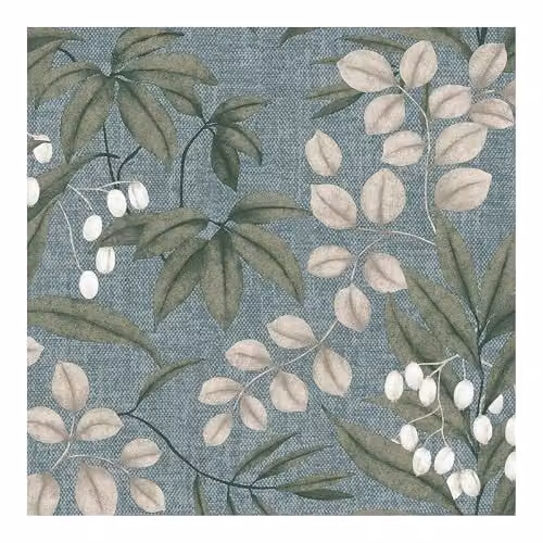 Graham & Brown Superfresco Easy Persephone Duck Egg Blue and White Floral Botanical Wallpaper