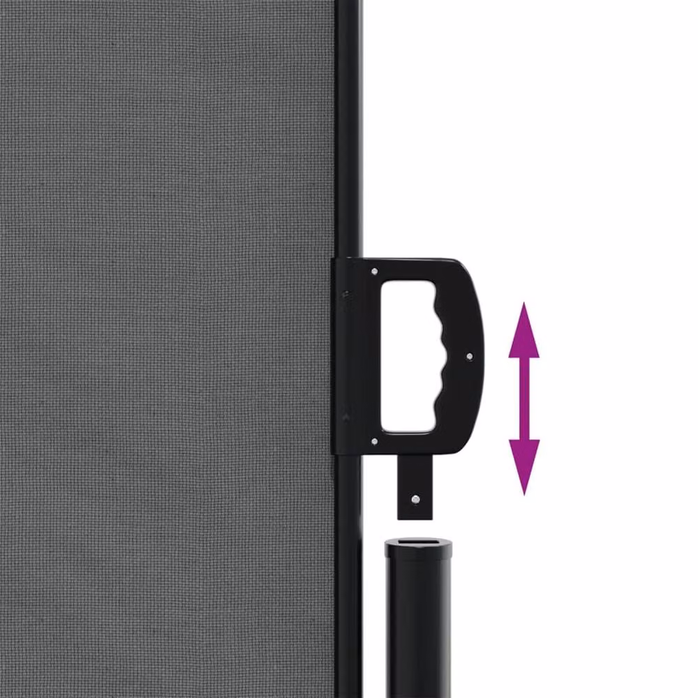 Berkfield Home Retractable Side Awning in Anthracite, Height: 180 cm, Width: 1200 cm – 3