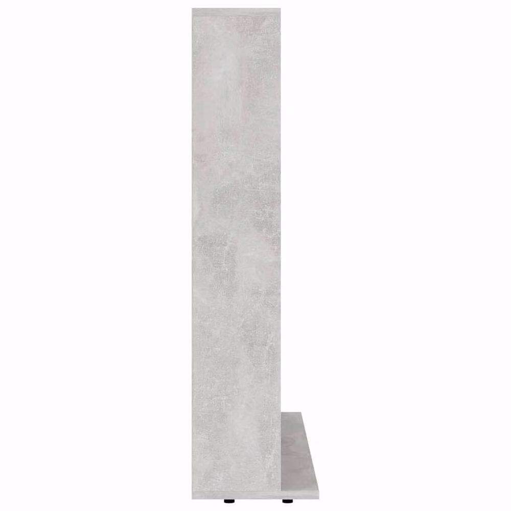 Berkfield Home Decorative CD Cabinet in Concrete Grey, W: 102 cm, D: 23 cm, H: 89.5 cm – 3