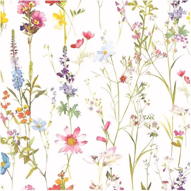 World of Wallpaper Elsie Floral Botanical Multicolour Paper Wallpaper – 1