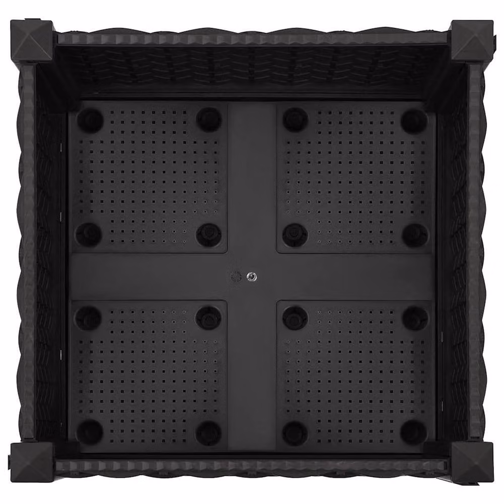 Berkfield Home Black Polypropylene Raised Bed W/D/H: 40 x 40 x 23 cm – 3