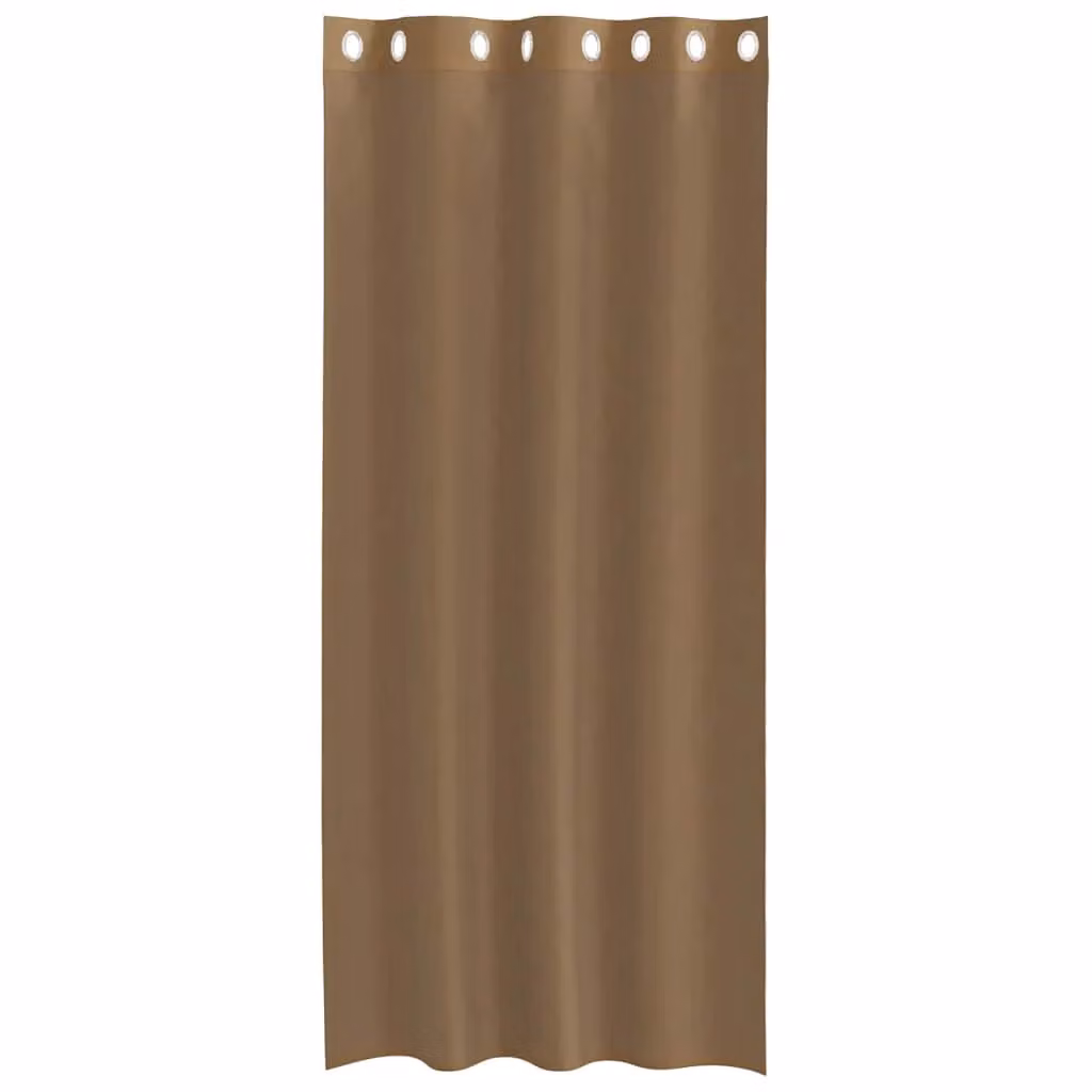 Berkfield Home Brown Voile Eyelet Curtains, 2 Pack – 3