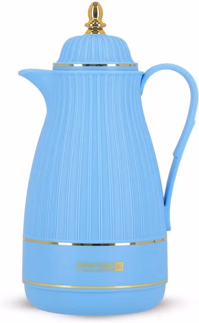 Royalford Vacuum Flask Thermos Jug 1L Insulated Airpot for Hot and Cold Drinks in Blue – 1