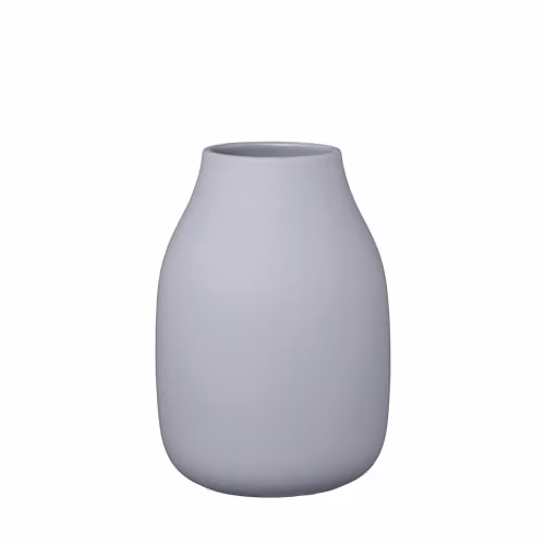 Blomus COLORA Ceramic Vase in Light Blue, H 20 cm x W 14 cm x D 14 cm – 4