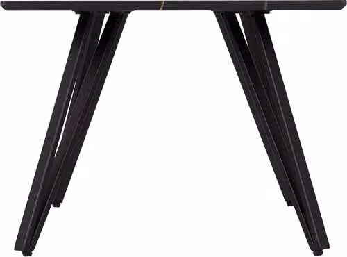 Seconique Marlow Modern Rectangular Coffee Table in Black and White, W/D/H: 100 x 50 x 45 cm – 4