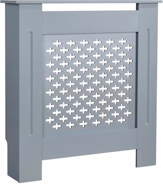 Nordara Grey Modern MDF Wooden Small Radiator Cover, Width: 100 cm – 1