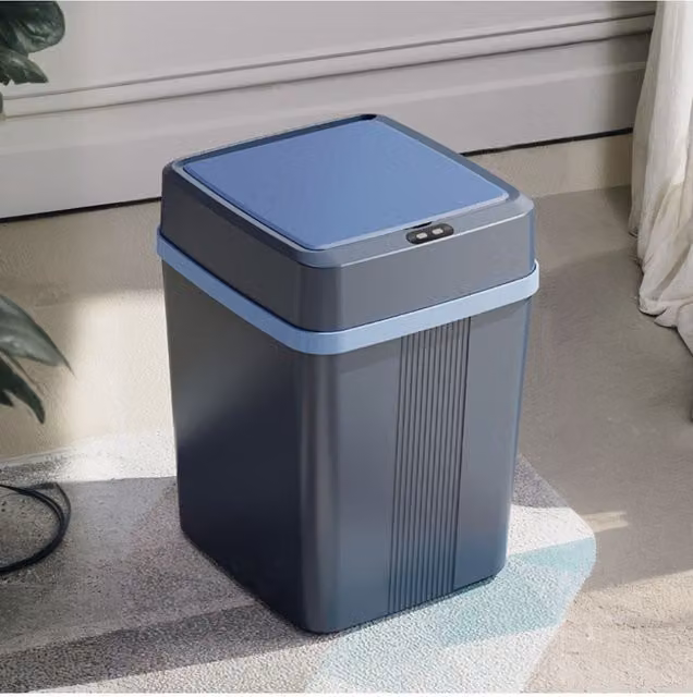 Living and Home 12L Smart Sensor Waterproof Rubbish Bin in Grey – 1