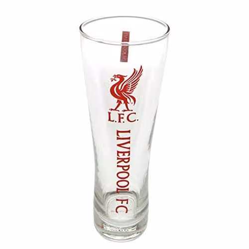 Liverpool FC Official Red Transparent Beer Glass