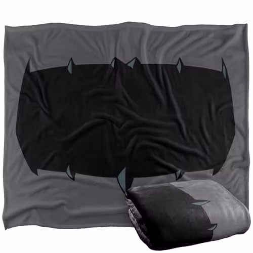 Warner Bros. Batman Absolute Logo Super Soft Silky Touch Fleece Throw Blanket, Multicolour, W: 152.4 cm x L: 127.0 cm – 1