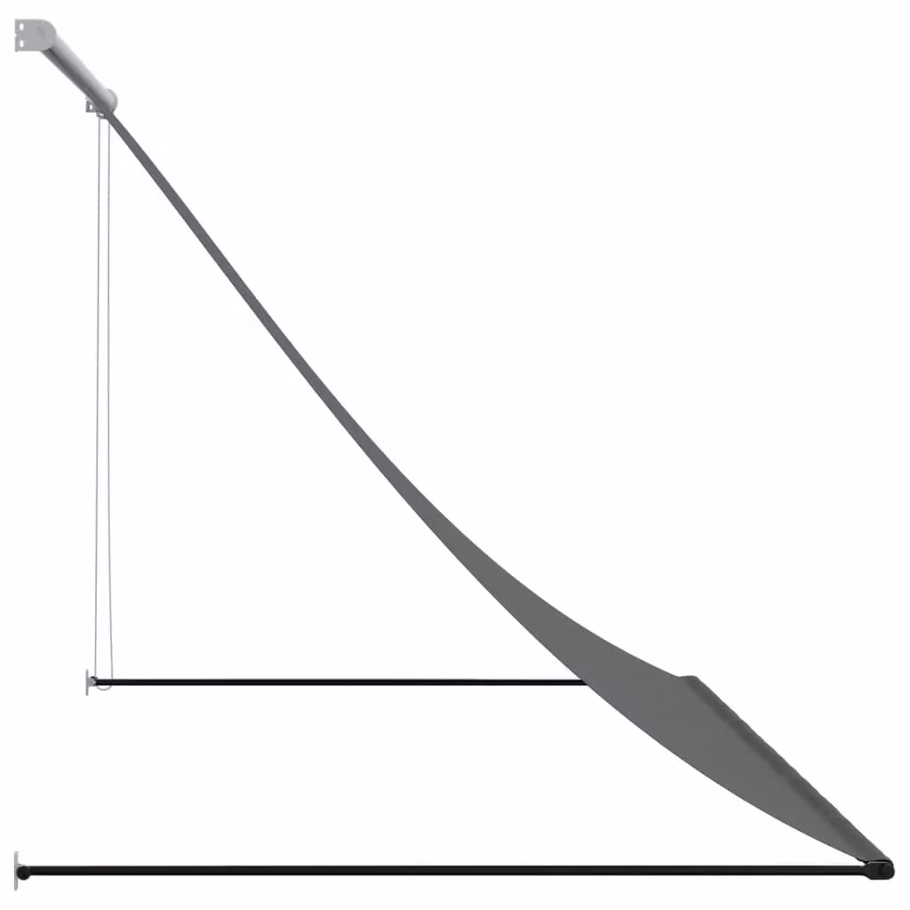 Berkfield Home Retractable Wall-Mounted Awning in Anthracite and Black, W: 250 cm, D: 150 cm – 3
