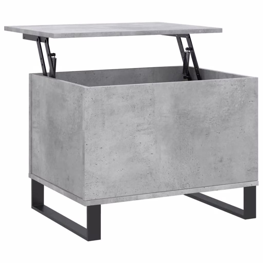 Berkfield Home Modern Rectangular Coffee Table in Grey with Lift Mechanism, W: 60 cm, D: 44.5 cm, H: 45 cm – 2