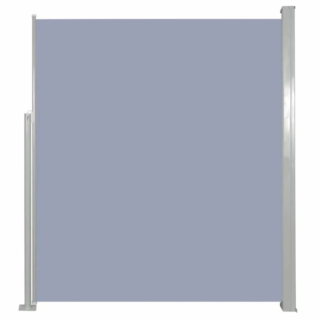 Berkfield Home Grey Retractable Side Awning with Manual Pull Polyester Fabric W/D/H: 300 x 160 x 1 cm – 2
