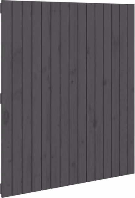 Berkfield Home Grey Rustic Solid Pine Wall Mounted Headboard W/D/H: 95.5 x 3 x 110 cm – 1