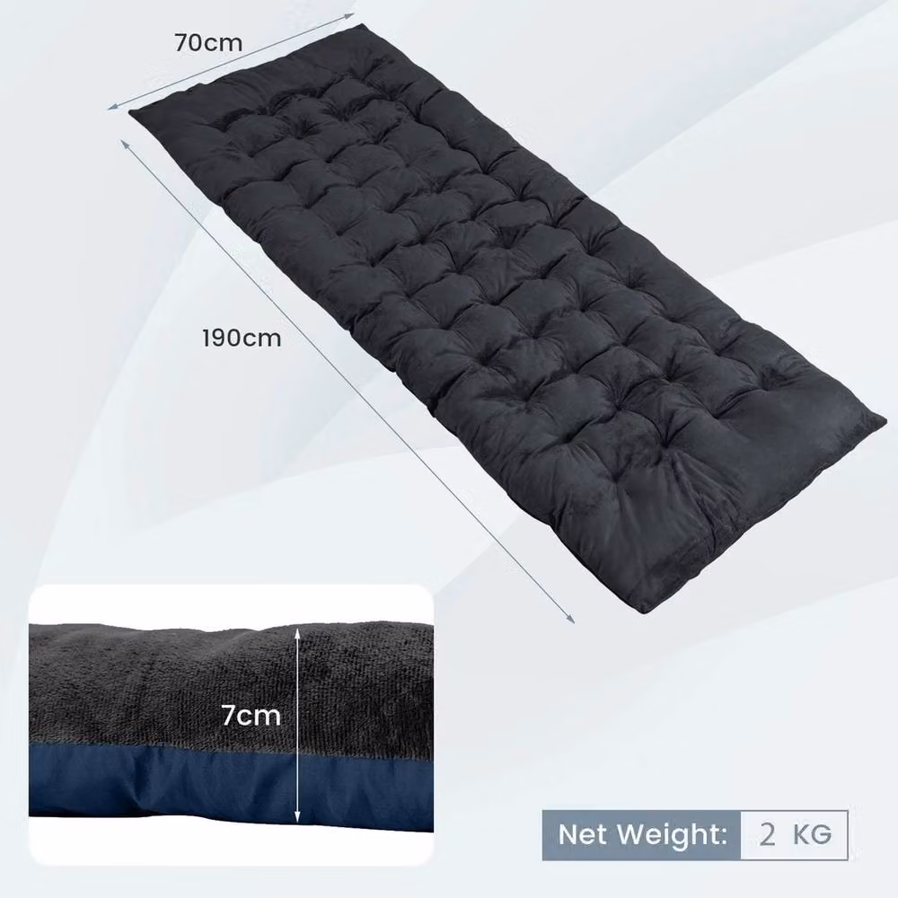 EONLION Black Thickened Recliner Lounge Chair Cushion, Width: 100 cm – 2