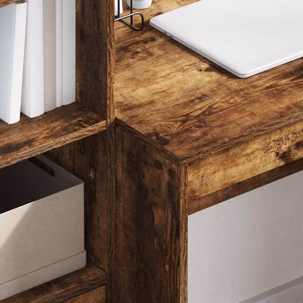 Berkfield Home Modern Writing Desk in Brown, W/D/H: 100 x 50 x 76 cm – 3