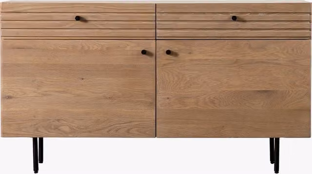 Perch & Parrow Groover Mid-Century Oak Sideboard in Brown