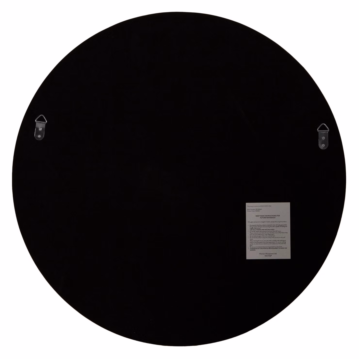 Orsina Athena Large Round Gold Metal Wall Mirror – 2