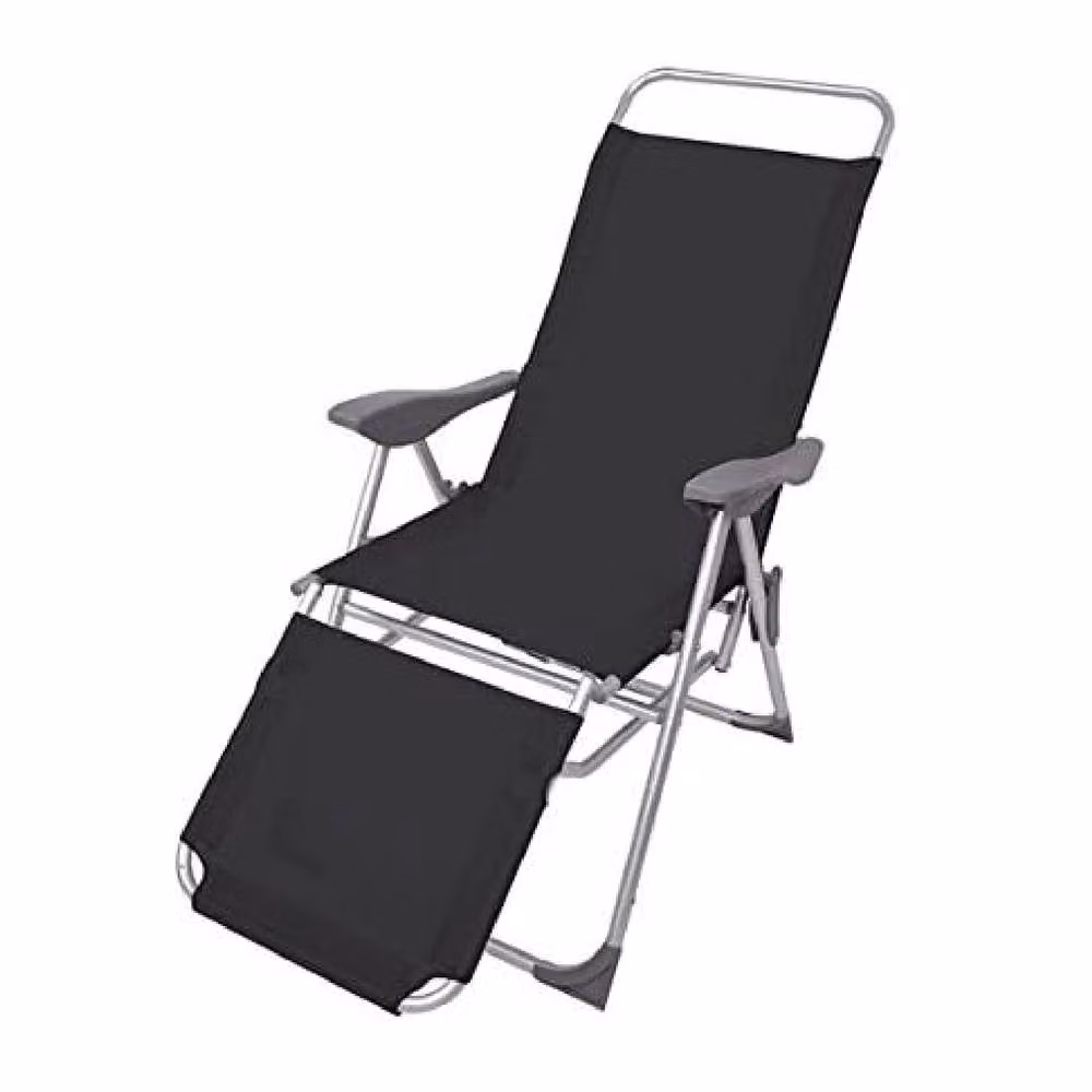 BARGAINS-GALORE Sun Longer Chair with 5 Position Reclining Seat in Black – 2