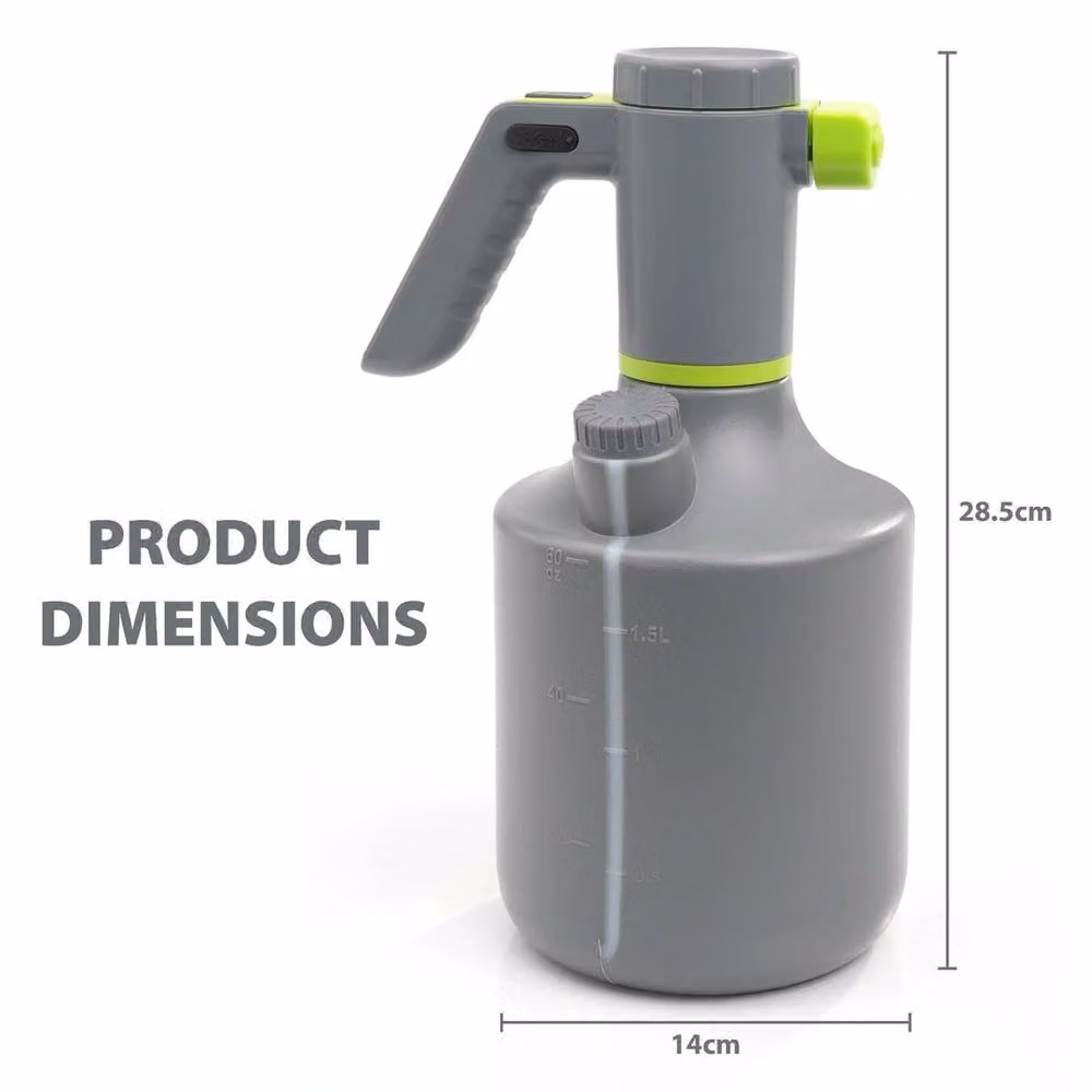 Havendro 2L Electric Garden Sprayer with Rechargeable Battery in Grey – 2