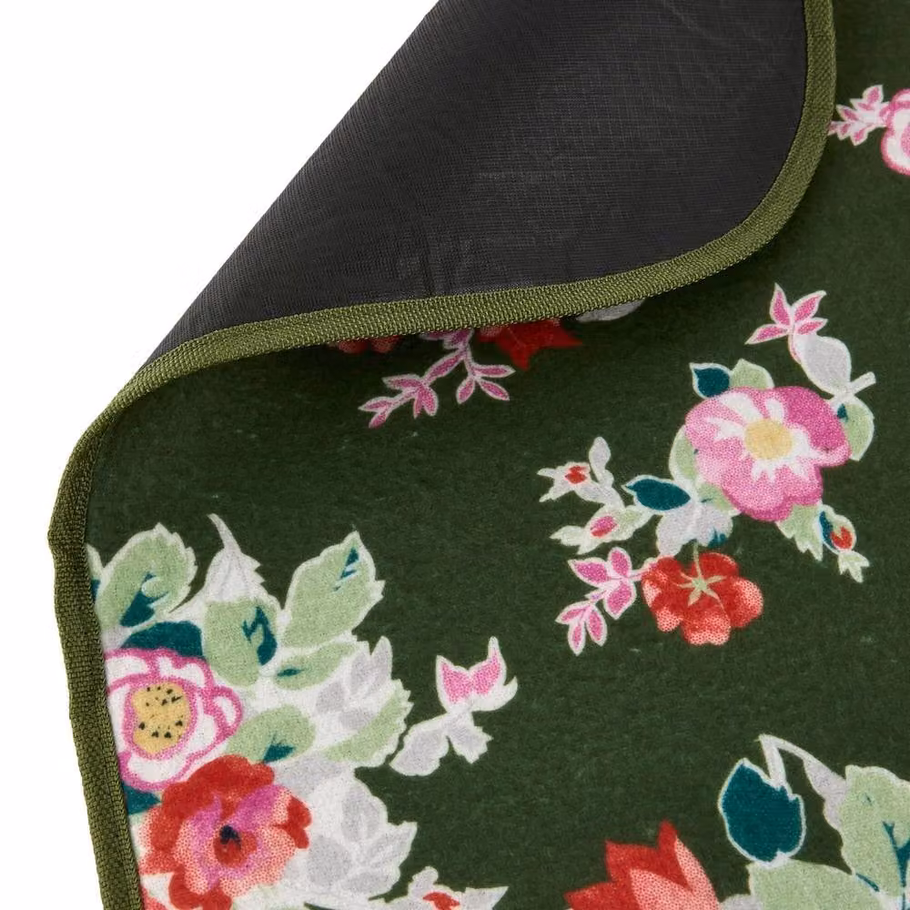Regatta Cath Kidston Floral Picnic Rug in Green with Waterproof Padded Underside – 3