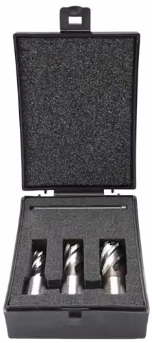 Evolution Short Series Magnetic Drilling Cutter Kit, 3 Piece HSS Set in Silver, 25 mm