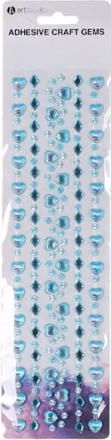 Art Studio Sparkling Adhesive Craft Gems in Blue