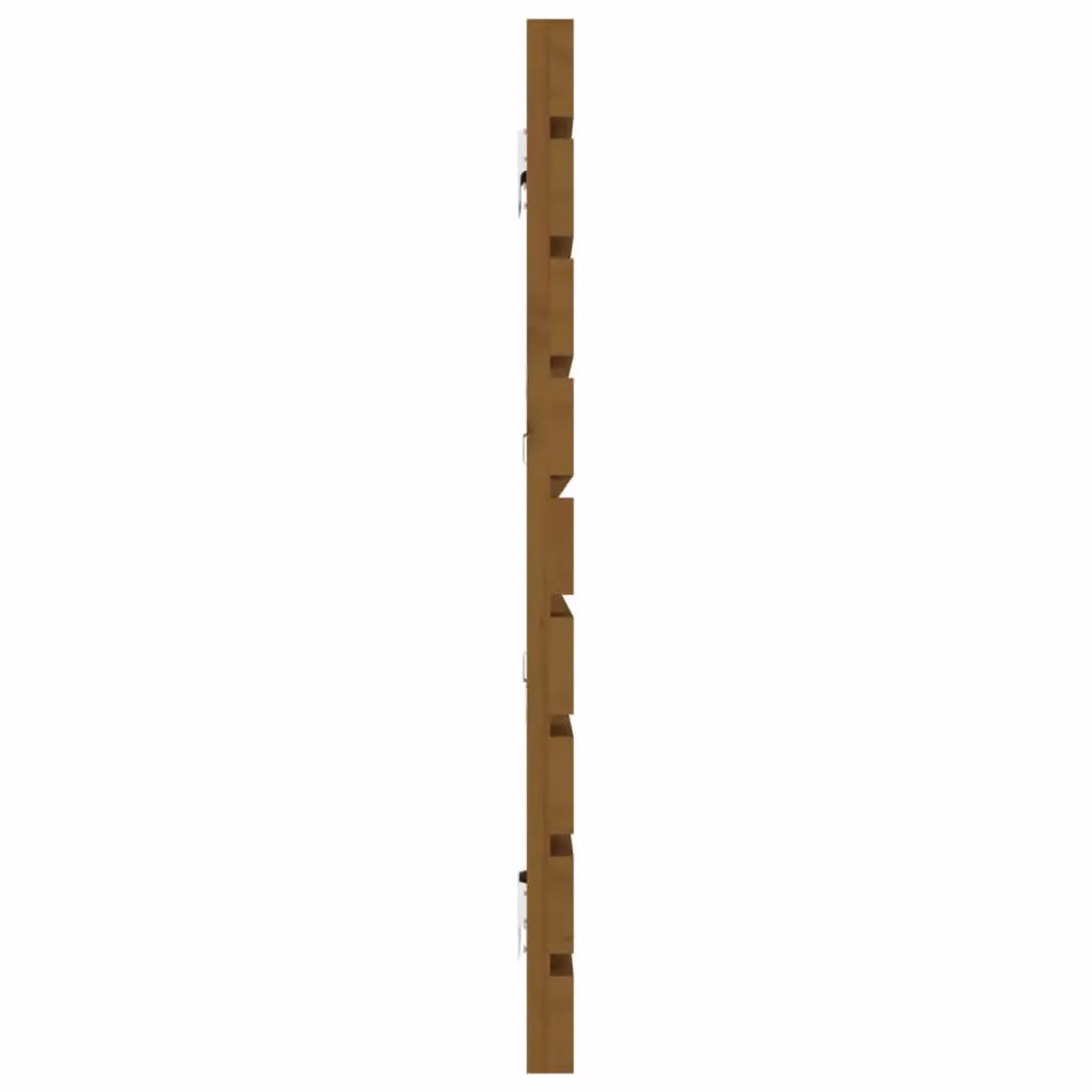 Berkfield Home Rustic Solid Wood Pine Wall Headboard in Honey Brown, W: 206 cm, D: 3 cm, H: 63 cm – 3