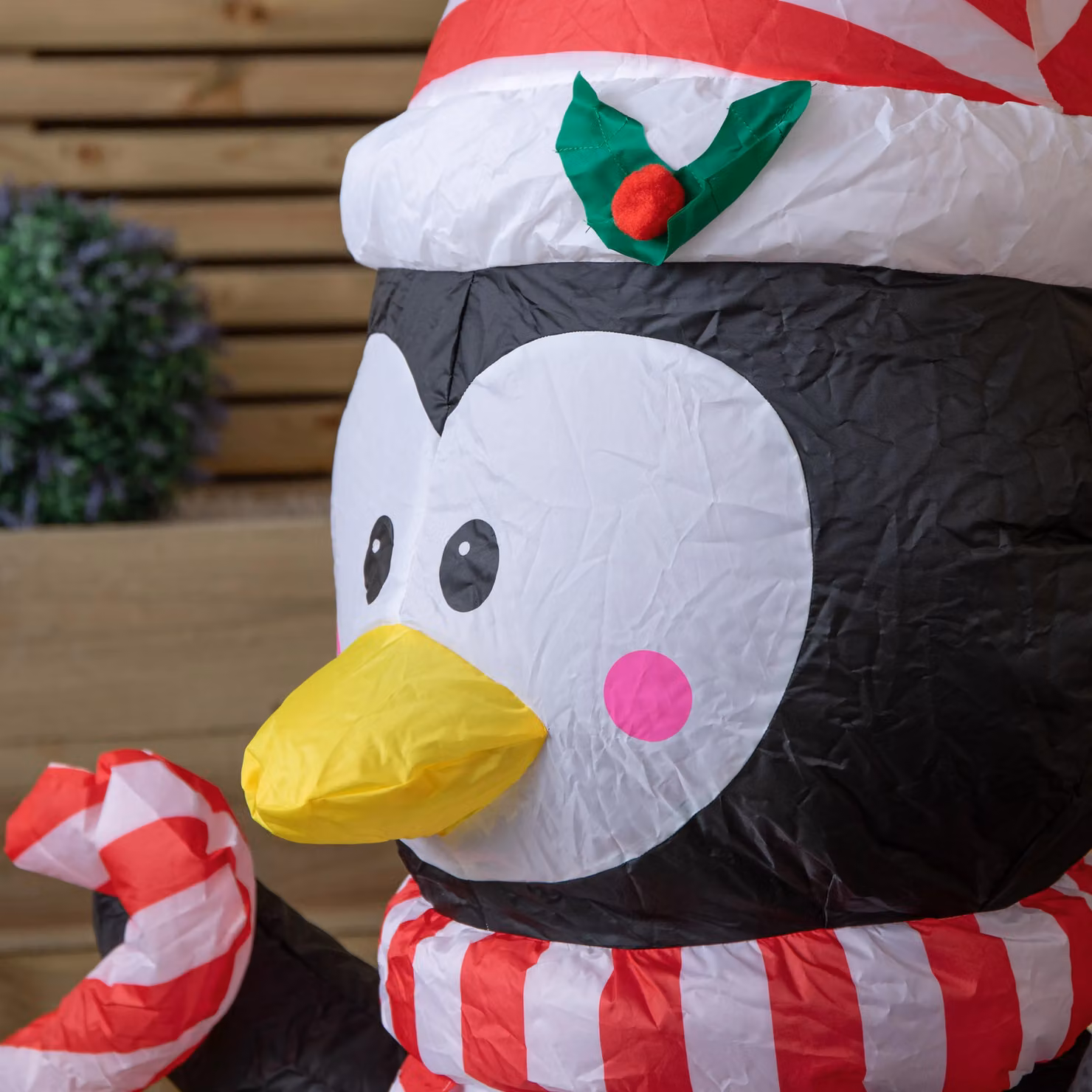 Samuel Alexander Multicolour Light Up Christmas Inflatable Penguin Decoration with LEDs, Height: 120 cm – 3