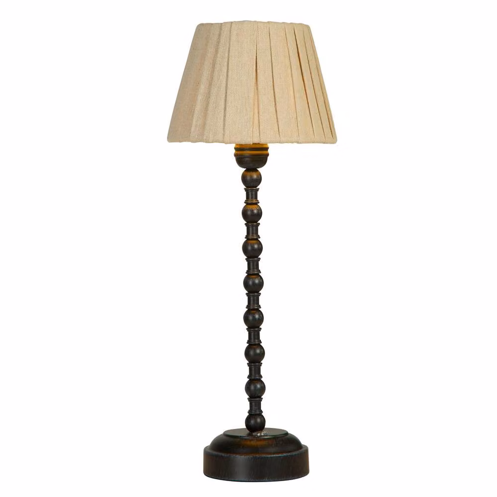 Lighting Collection Spindle Portable Touch Table Lamp in Black – 2