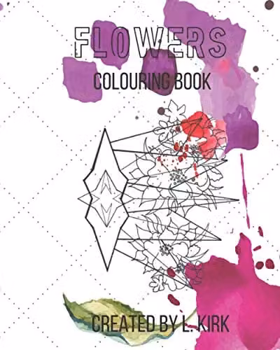Flowers Colouring Book for Adults, Multicolour Paper Edition