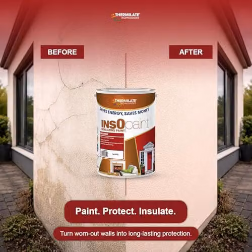 Thermilate Technologies InsOpaint Insulating Masonry Paint, Pink, 5L – 4