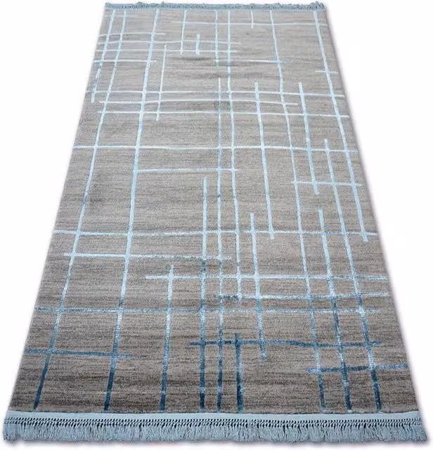RugsX Grey Geometric Modern Rectangular Rug, W: 80 cm, L: 150 cm – 1