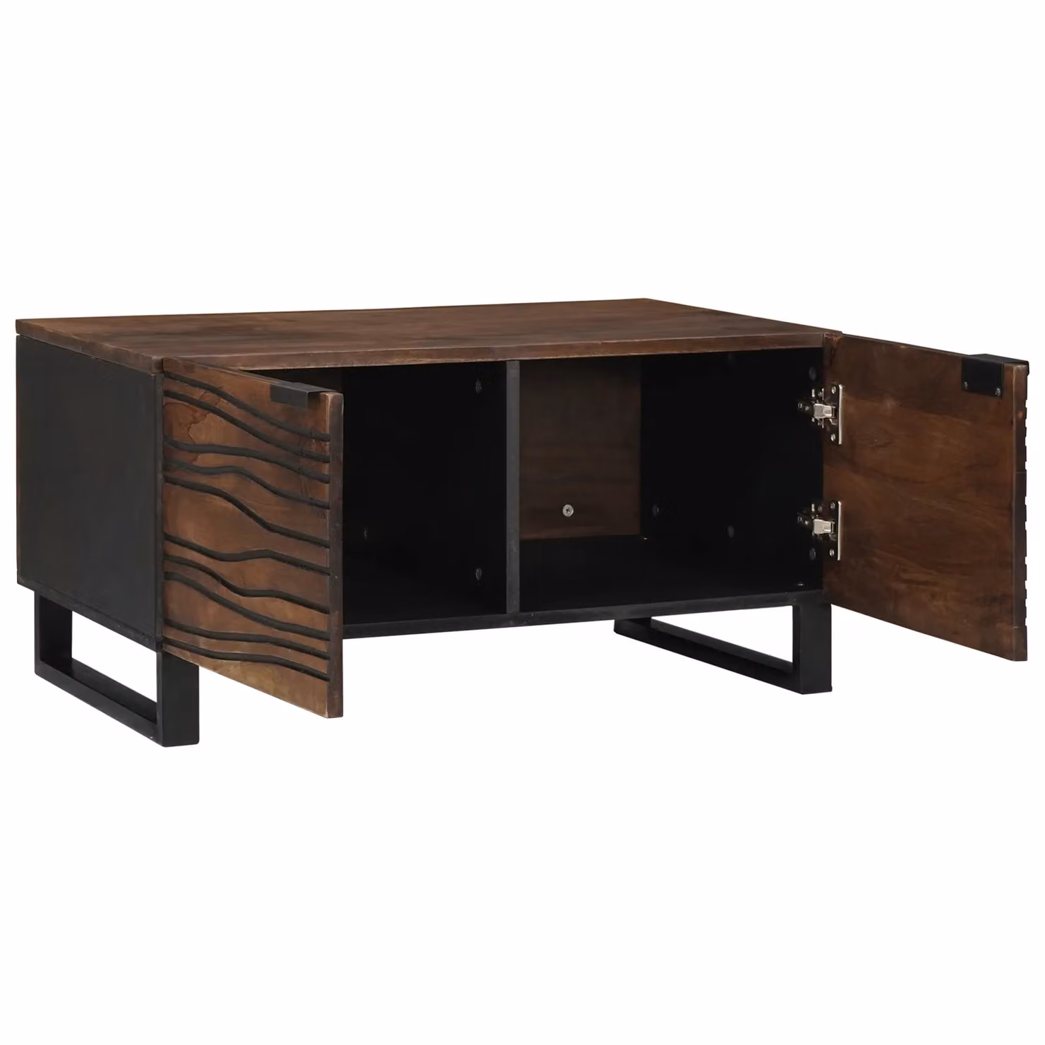 Berkfield Home Modern Rectangular Coffee Table in Walnut Brown, W/D/H: 80 x 50 x 40 cm – 2