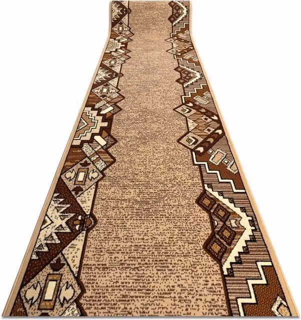 RugsX Bcf Baryton Runner in Beige, W: 60 cm, L: 380 cm – 1
