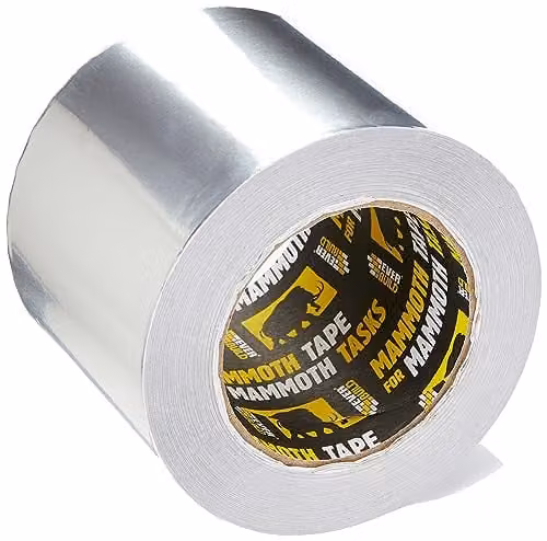 Everbuild Mammoth Aluminium Composite Tape, Silver and Grey, W: 100 mm, L: 45 m – 1