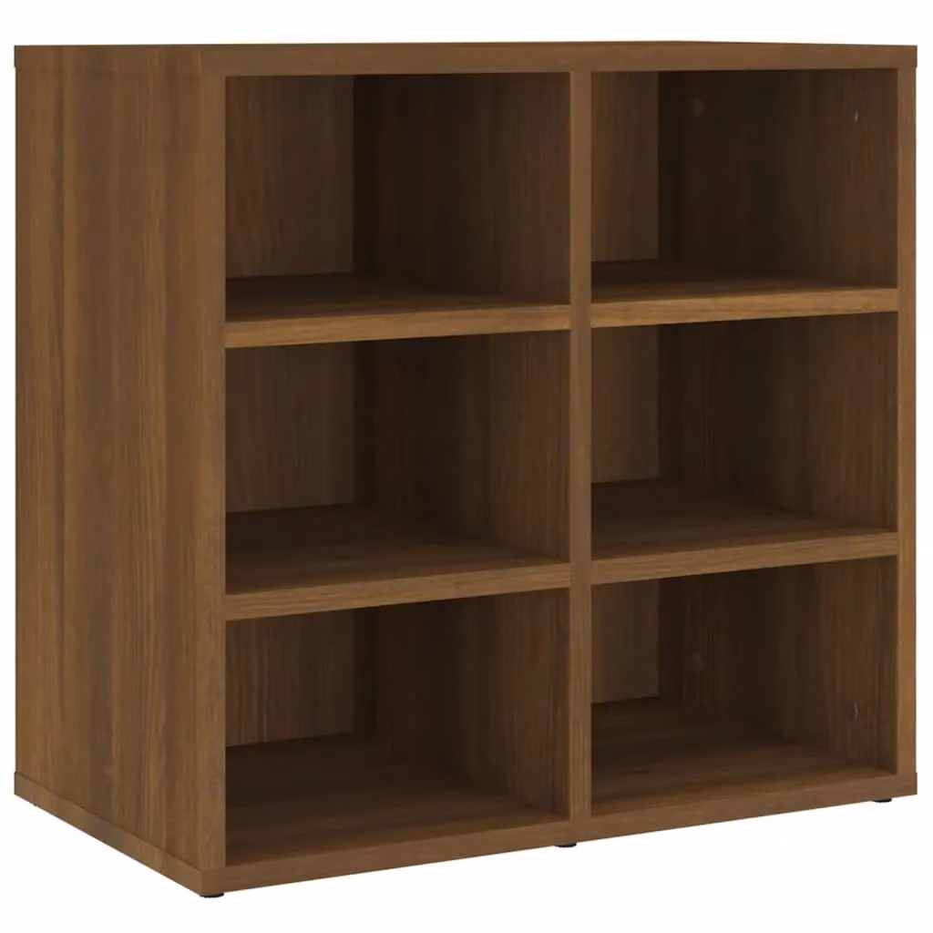 Berkfield Home Set of 2 Modern Wall Mounted Shoe Cabinets in Brown Oak, W/D/H: 52.5 x 30 x 50 cm – 3