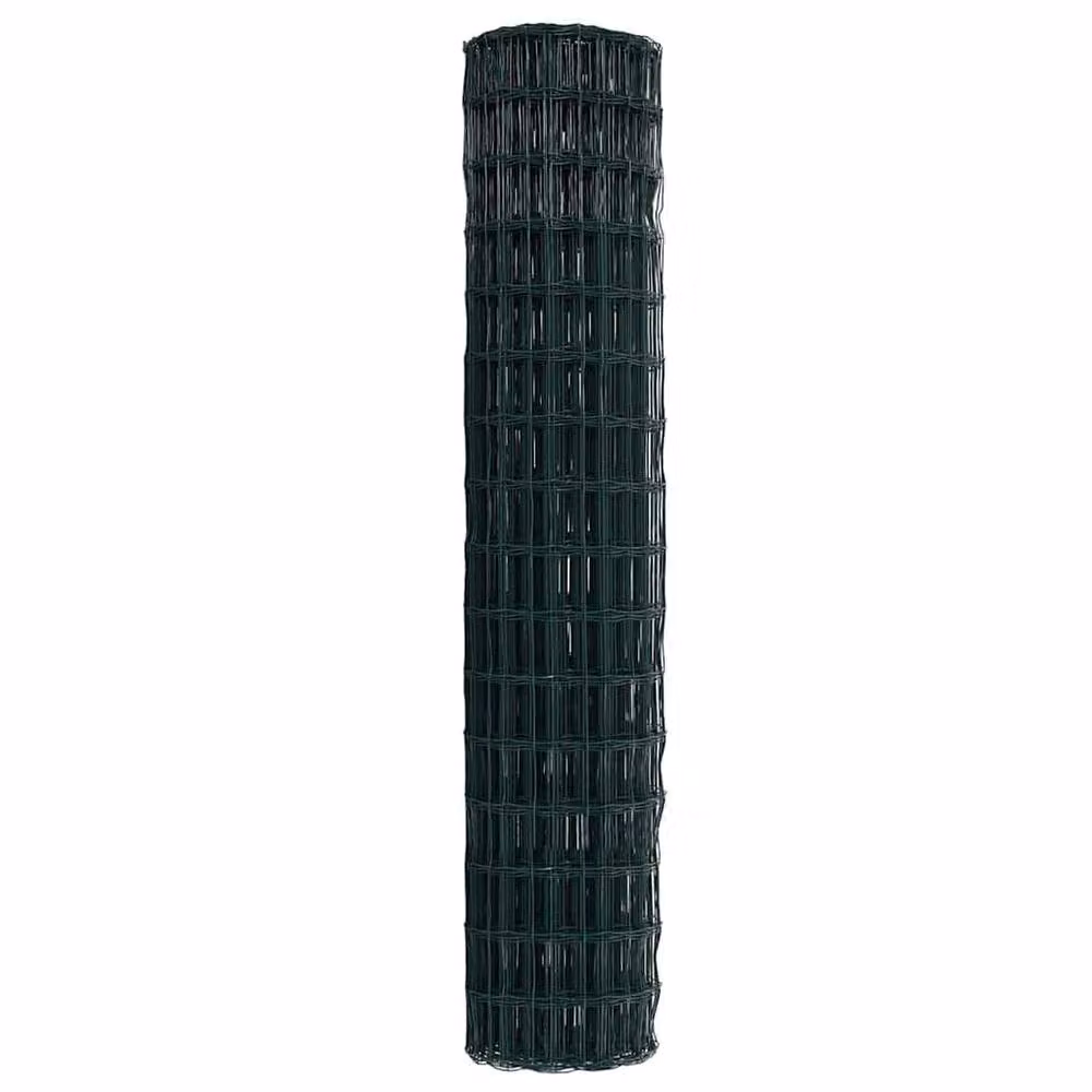 Berkfield Home Euro Fence Green PVC-Coated Steel Fencing, H: 1.6 m x W: 10 m – 4