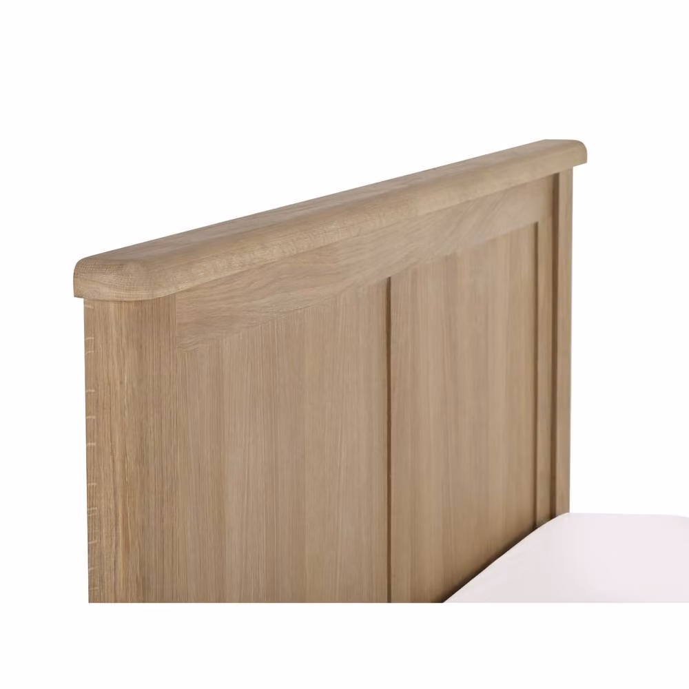 Cheshire Ivory Limed Oak Bed in Brown, King Size (150 x 200 cm) – 3