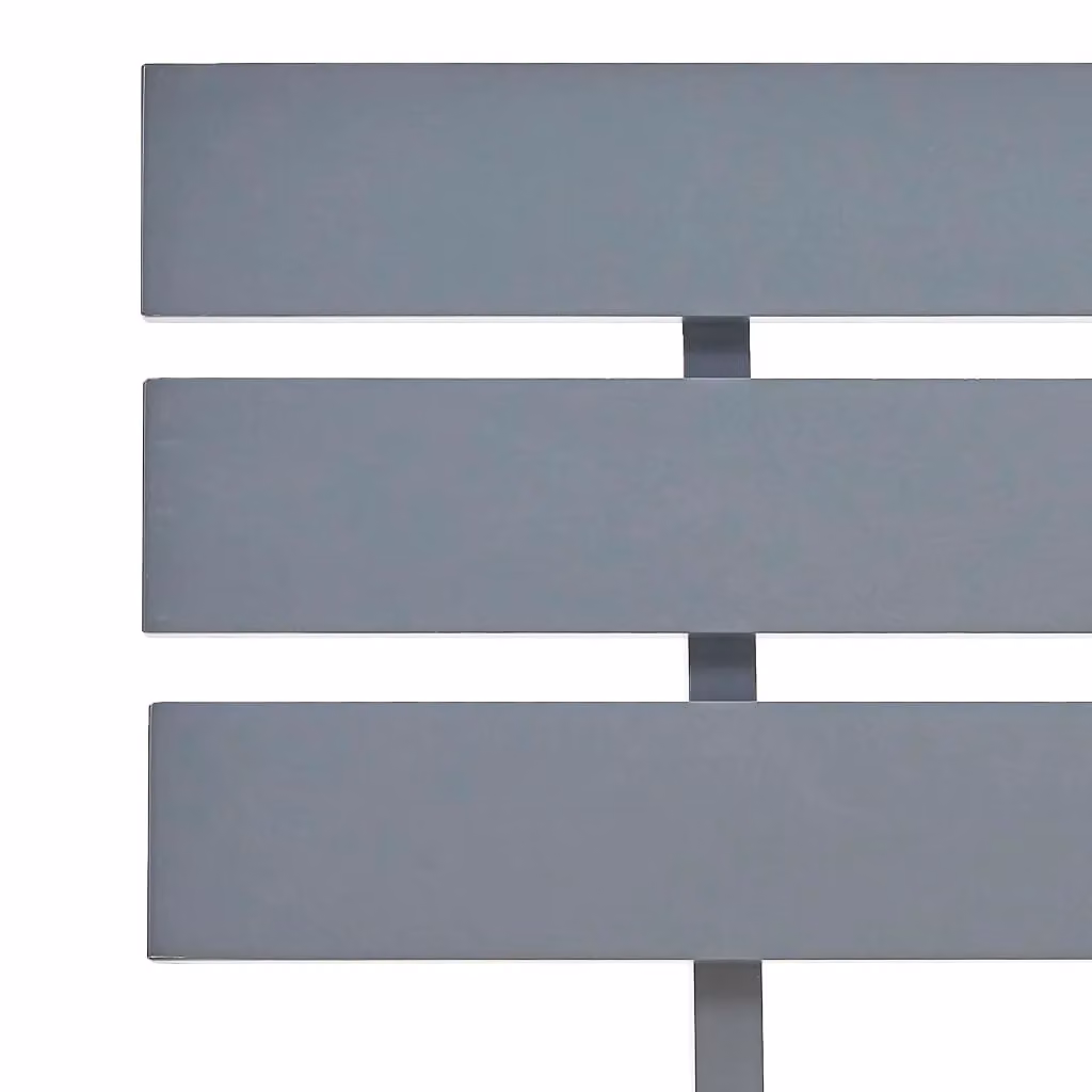 Berkfield Home Modern Grey Solid Pine Wood Bed Frame W: 100 cm, D: 200 cm – 4