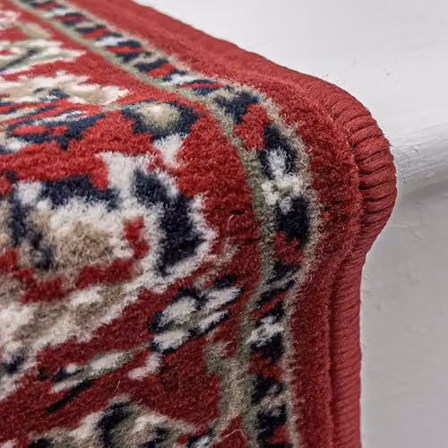 runrug Oriental Machine Woven Stair Runner in Beige, W/D/H: 70 x 510 x 0.9 cm – 4