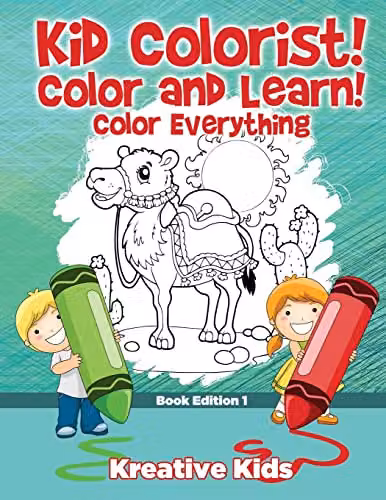 Kreative Kids Kid Colorist Color and Learn Color Everything Book Edition 1, Multicolour