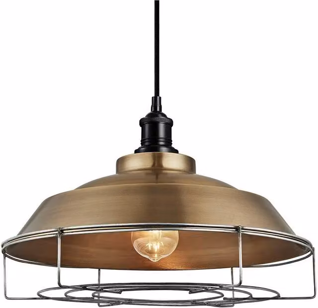 Industville Brooklyn Step Pendant Light in Brass, Black and Bronze